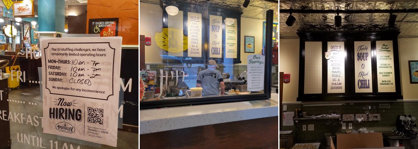 Potbelly Sandwich Shop Menu