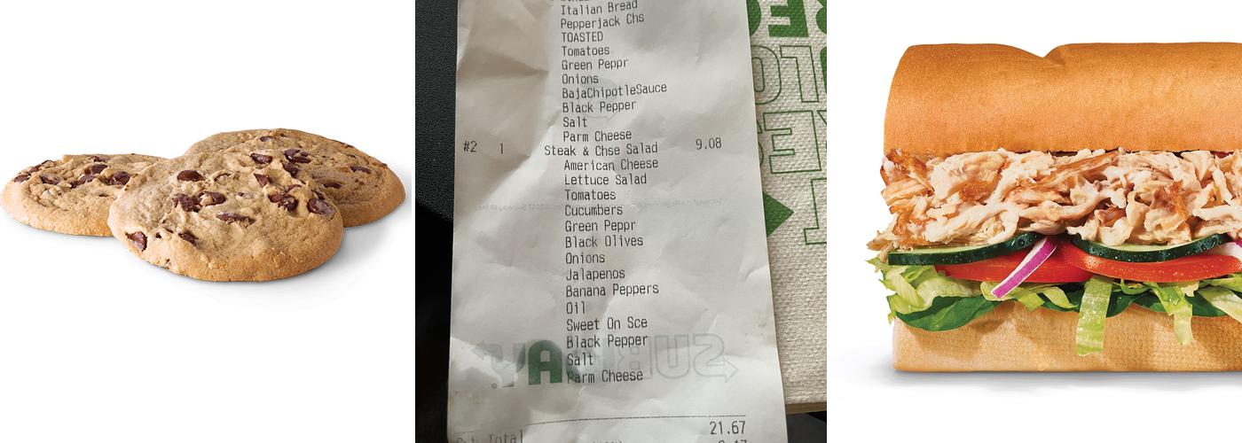 Subway Menu