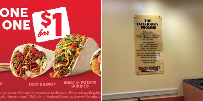 Taco John's Menu