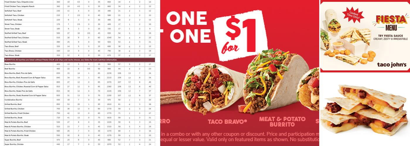 Taco John's Menu