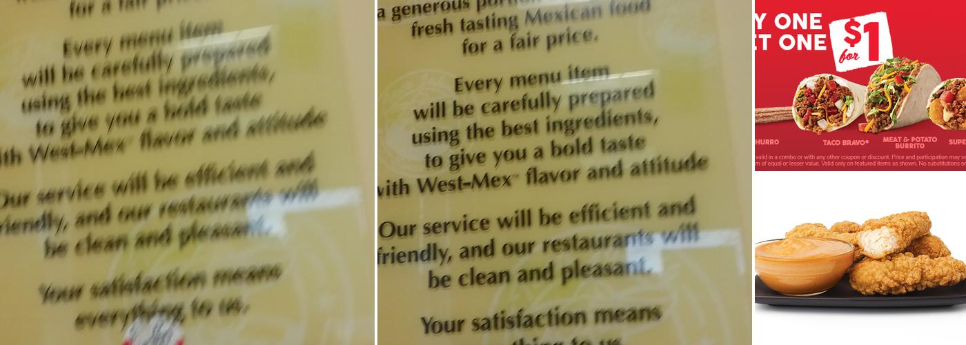 Taco John's Menu