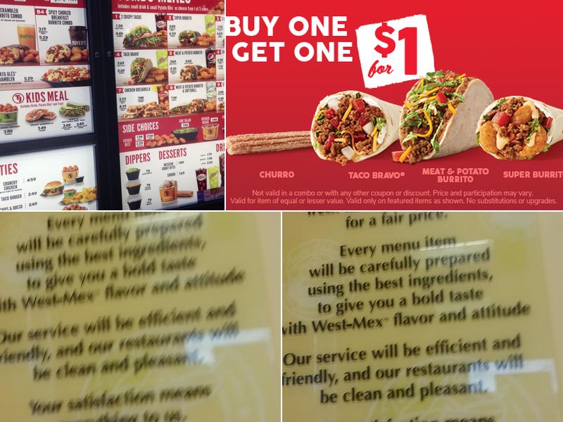 Taco John's Menu