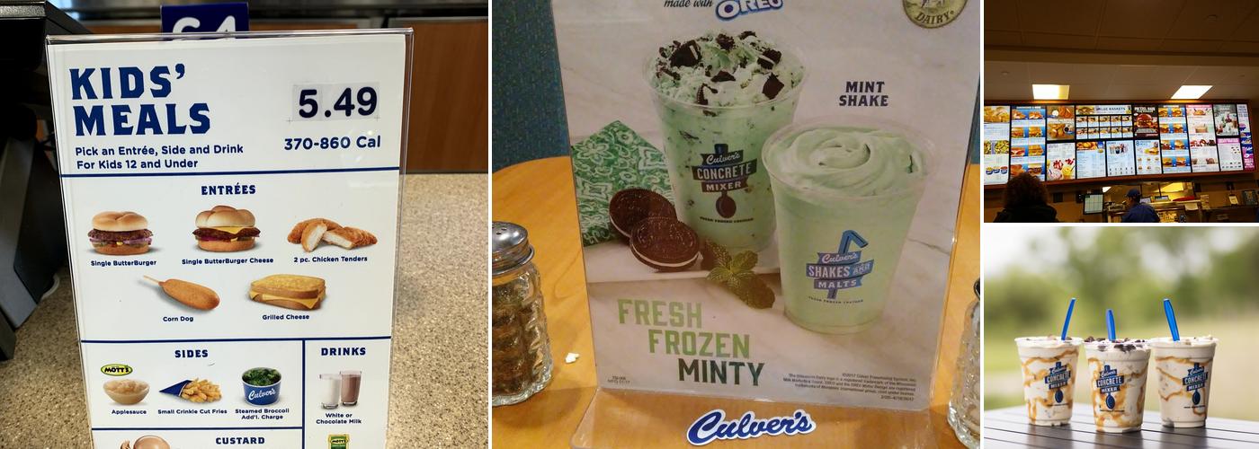 Culver’s Menu