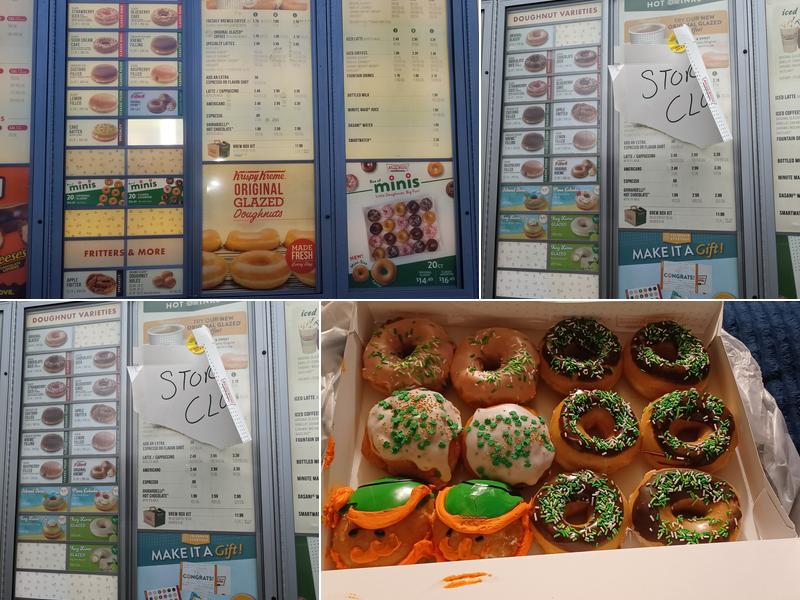 Krispy Kreme Menu