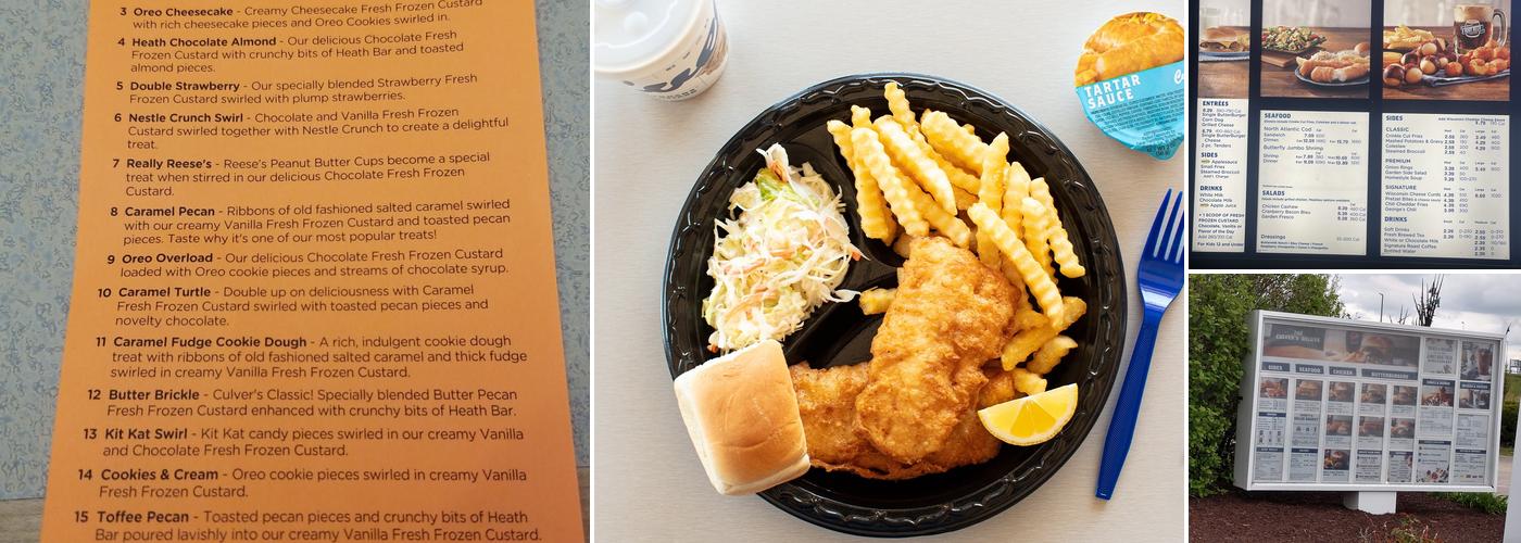 Culver’s Menu