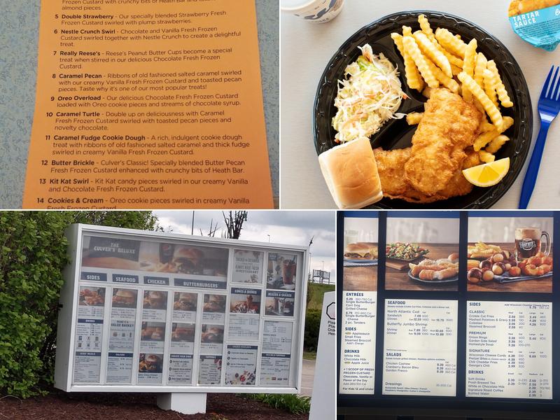 Culver’s Menu