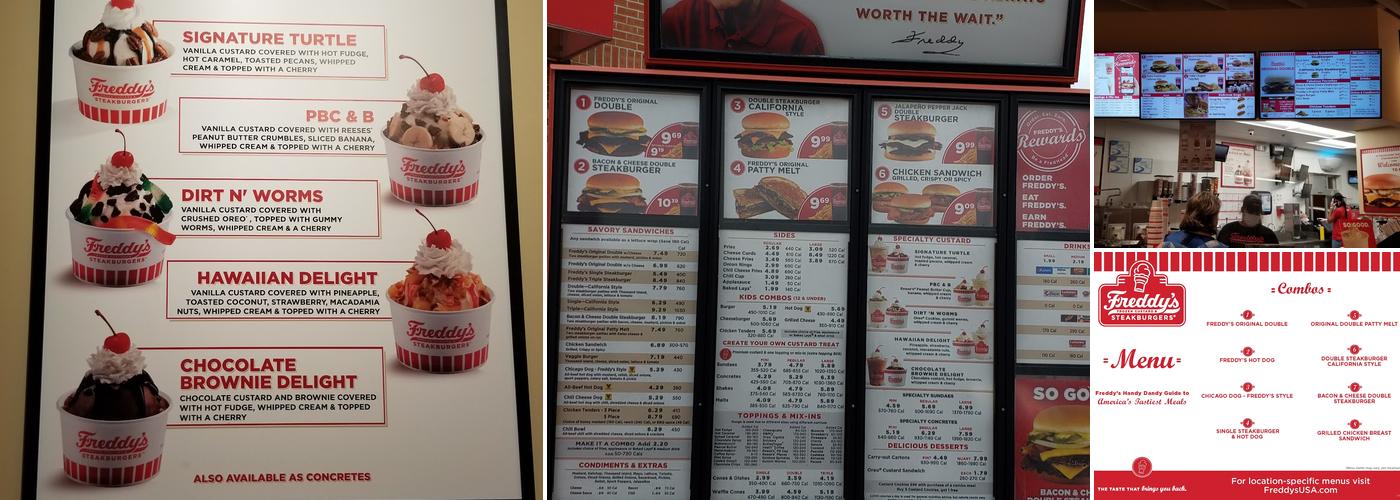 Freddy's Frozen Custard & Steakburgers Menu