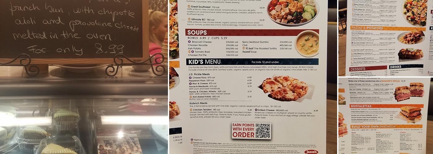 Jason's Deli Menu