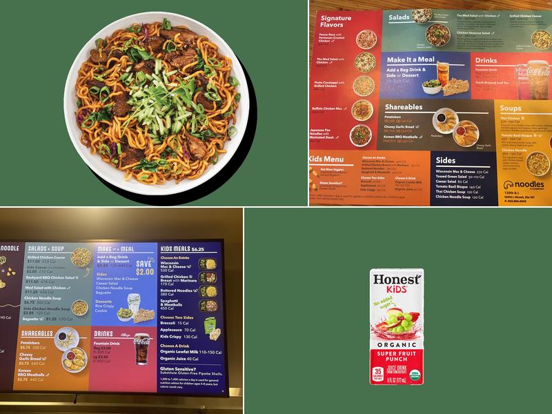 Noodles and Company Menu