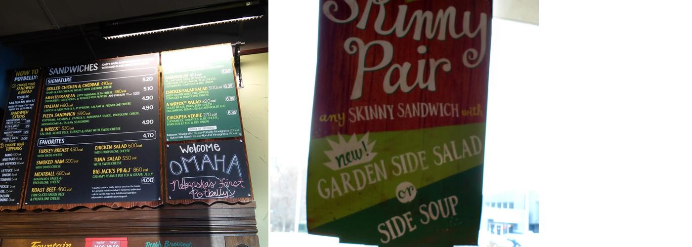Potbelly Sandwich Shop Menu