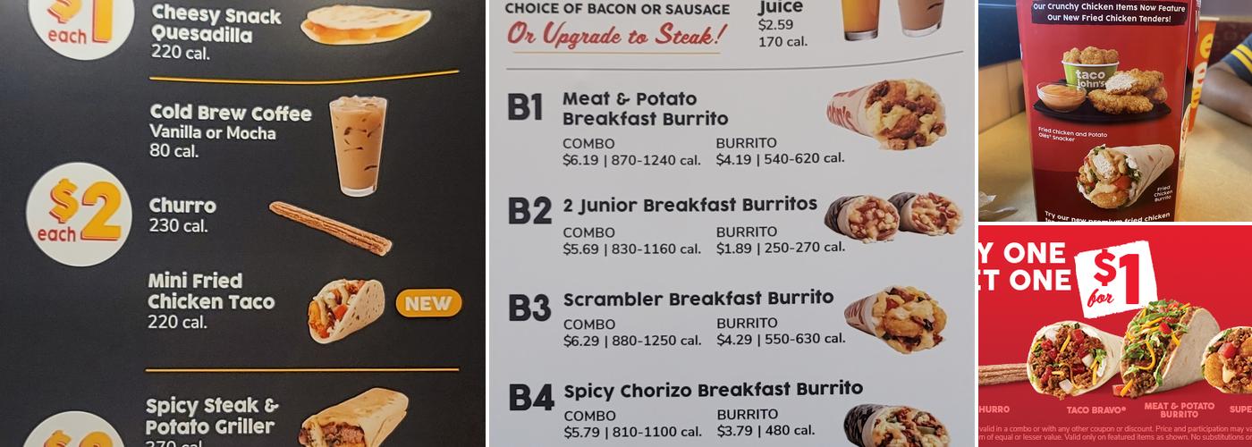 Taco John's Menu