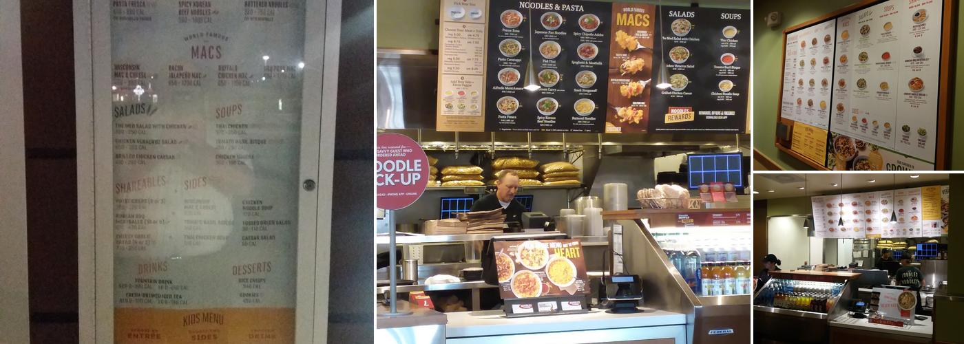 Noodles and Company Menu