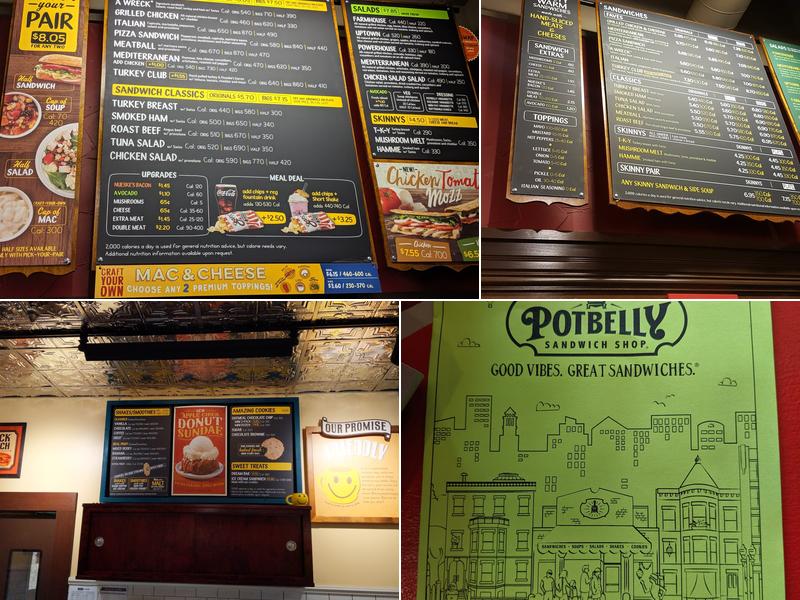 Potbelly Sandwich Shop Menu