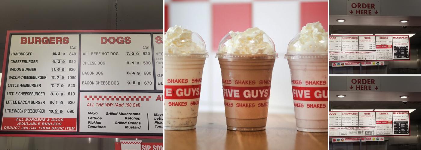 Five Guys Menu