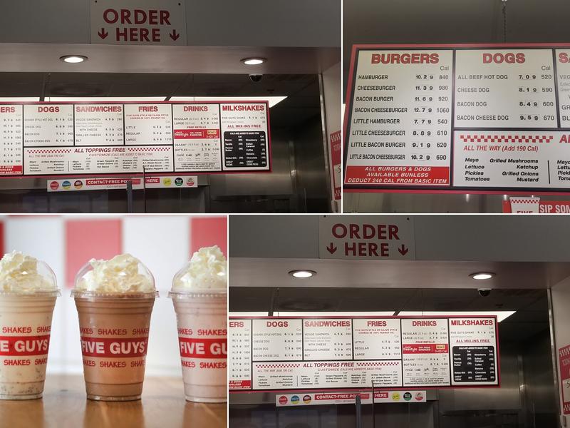 Five Guys Menu