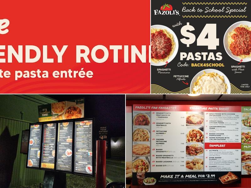 Fazoli's Menu