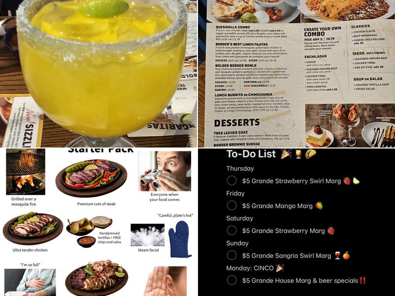 On The Border Mexican Grill & Cantina Menu