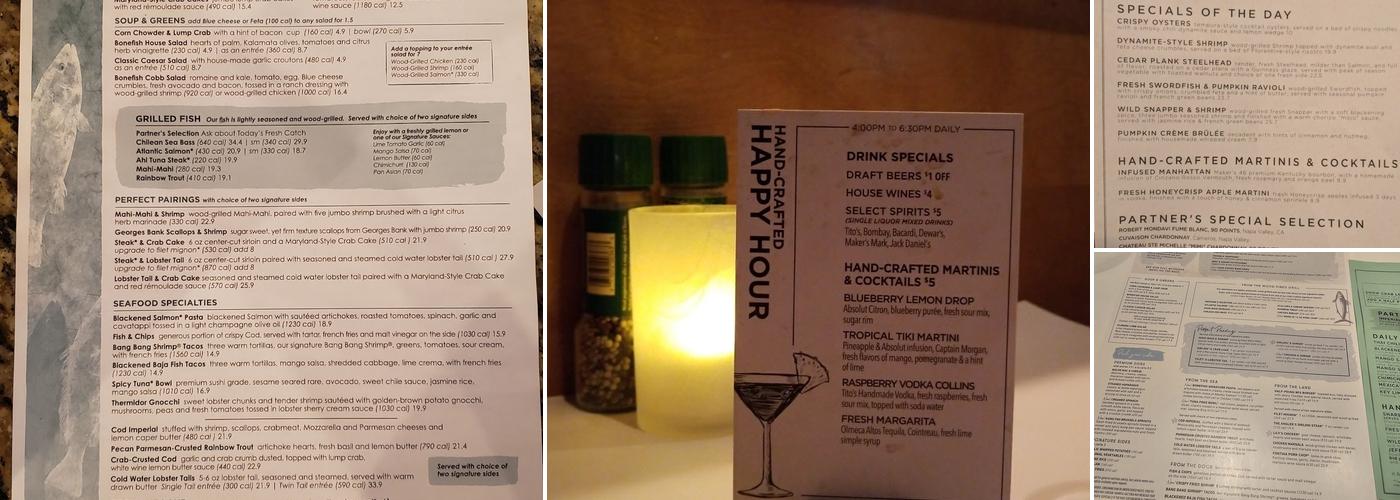 Bonefish Grill Menu