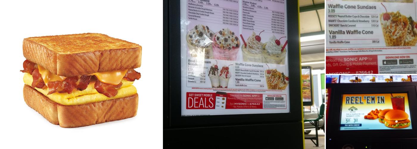 Sonic Drive-In Menu
