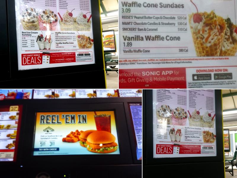 Sonic Drive-In Menu