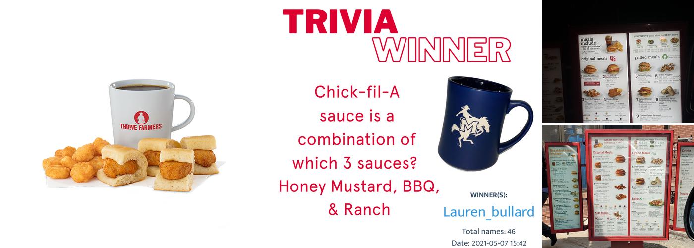 Chick-fil-A Menu
