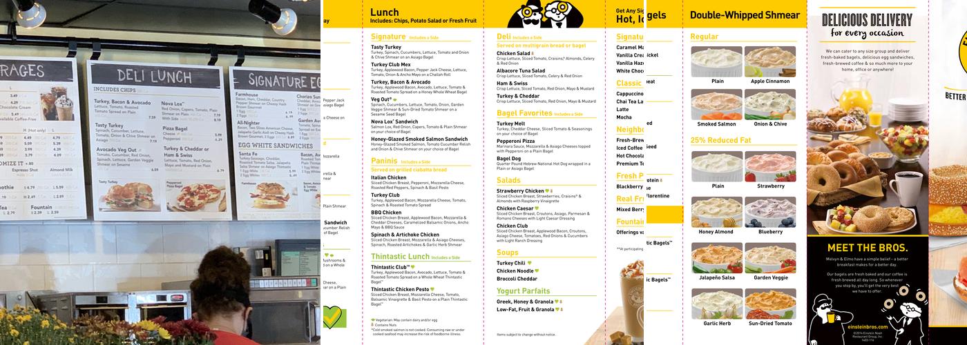 Einstein Bros. Bagels Menu