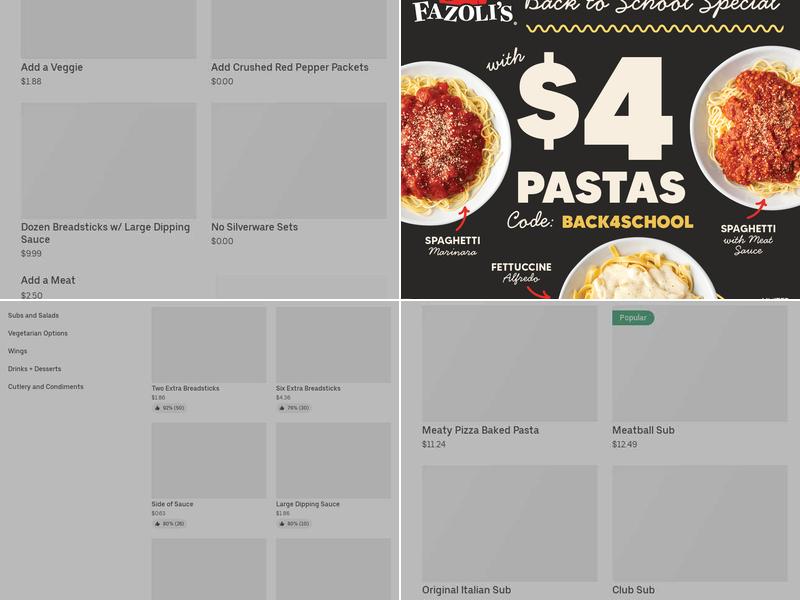 Fazoli's Menu