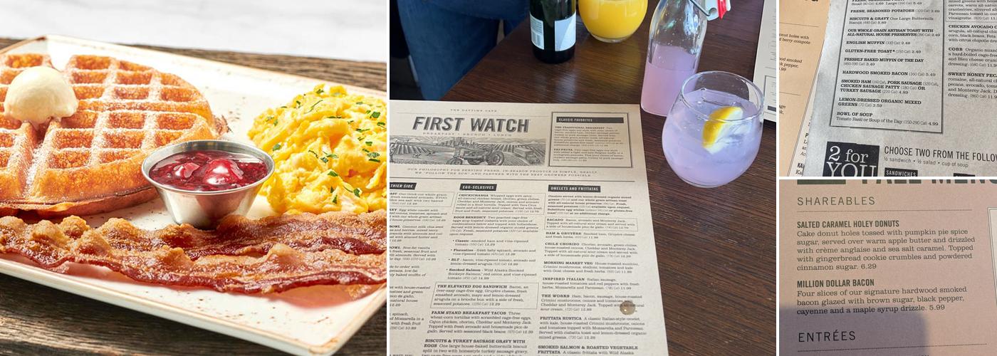 First Watch Menu