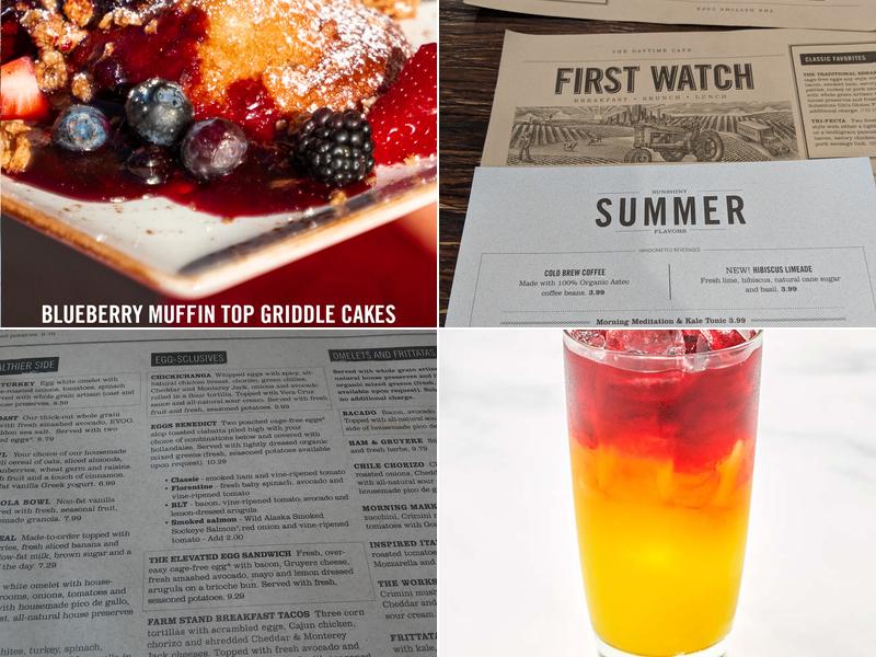 First Watch Menu