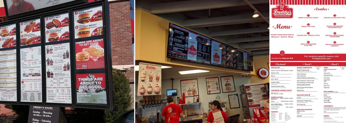 Freddy's Frozen Custard & Steakburgers Menu