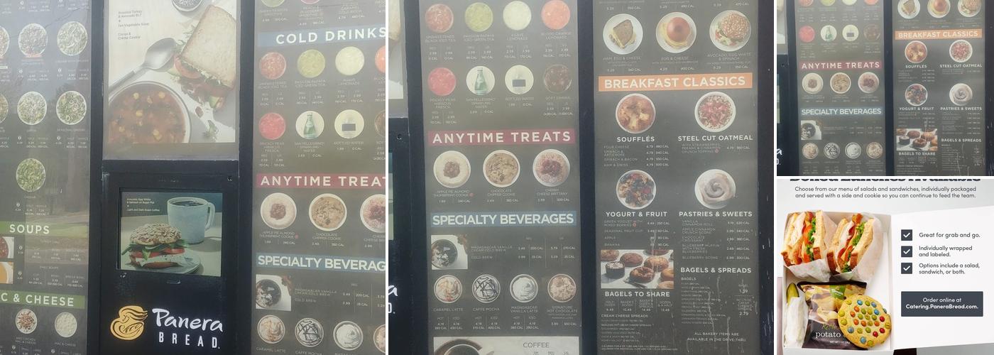 Panera Bread Menu