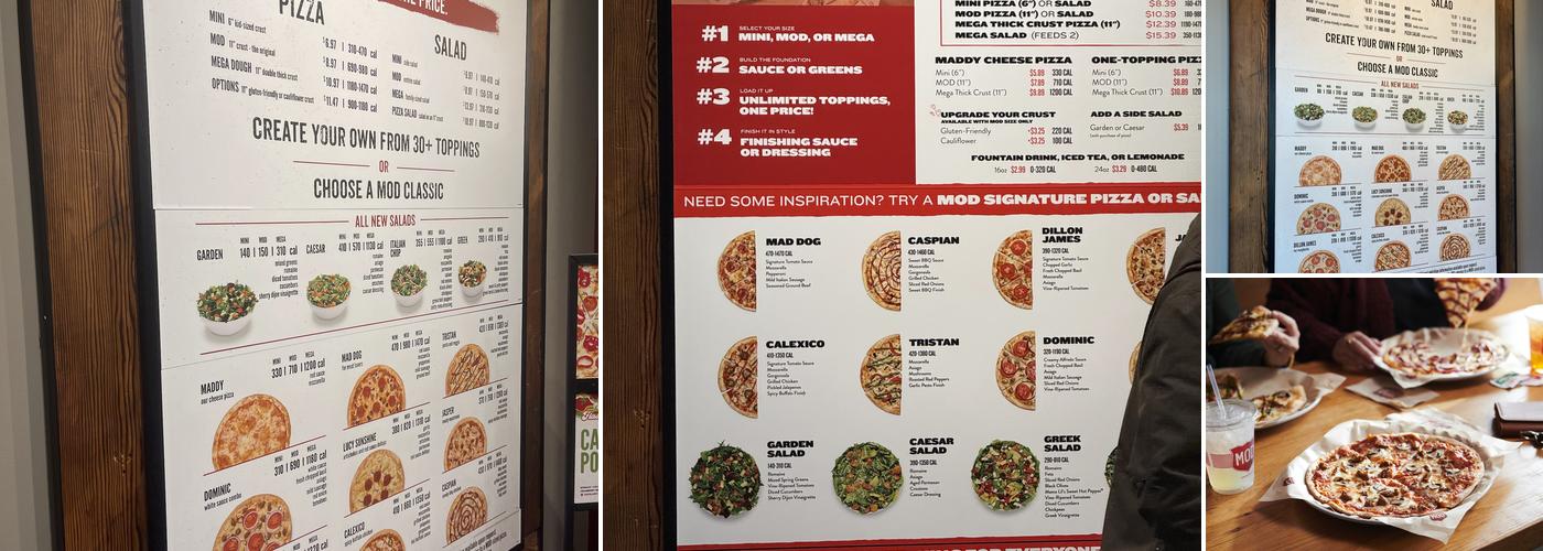 MOD Pizza Menu
