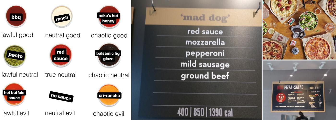 MOD Pizza Menu