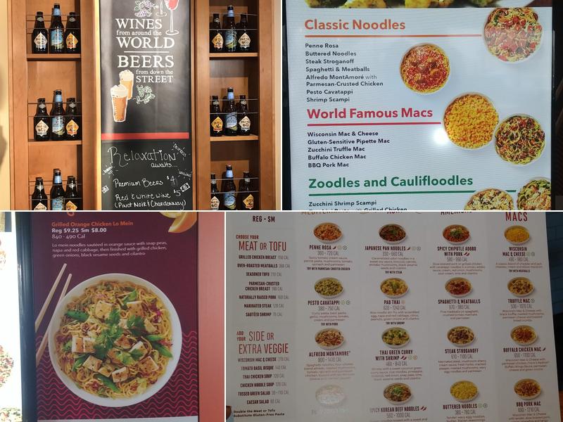 Noodles and Company Menu