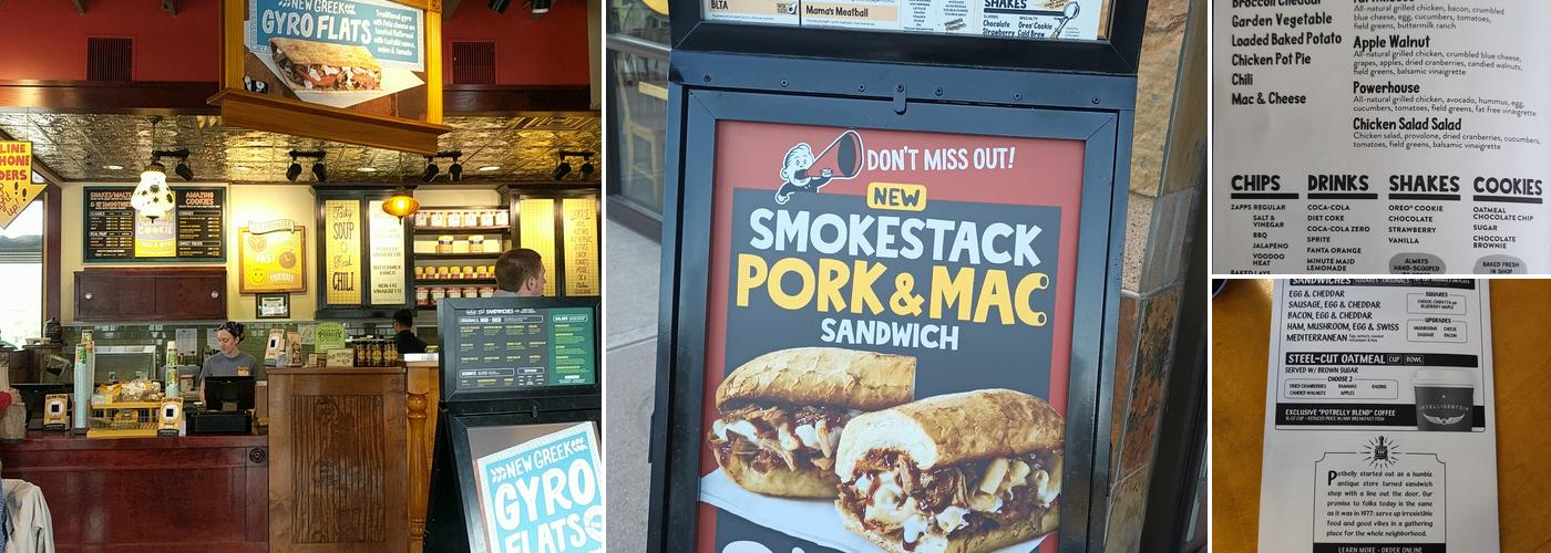 Potbelly Sandwich Shop Menu
