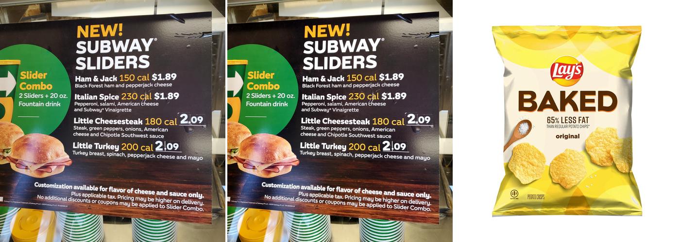 Subway Menu