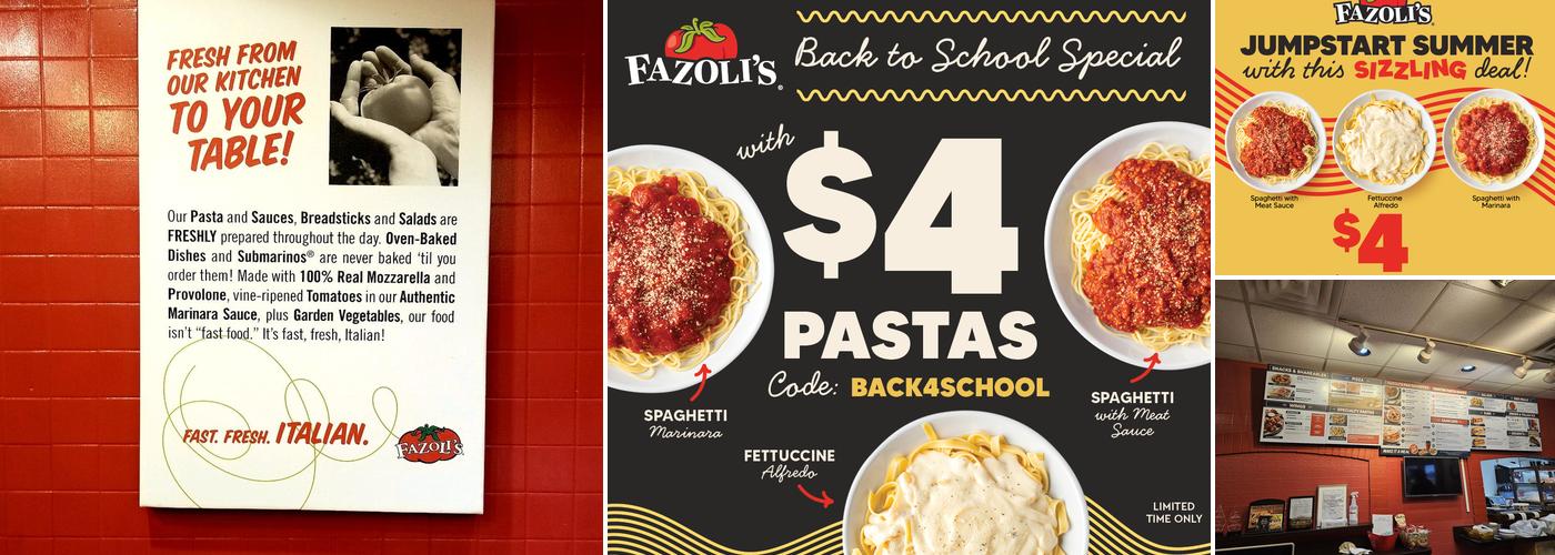 Fazoli's Menu