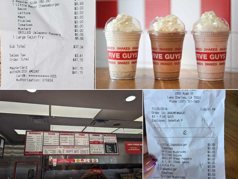 Five Guys Menu