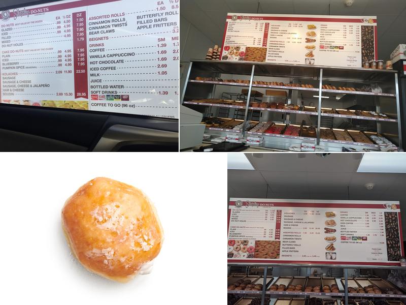 Shipley Do-Nuts Menu