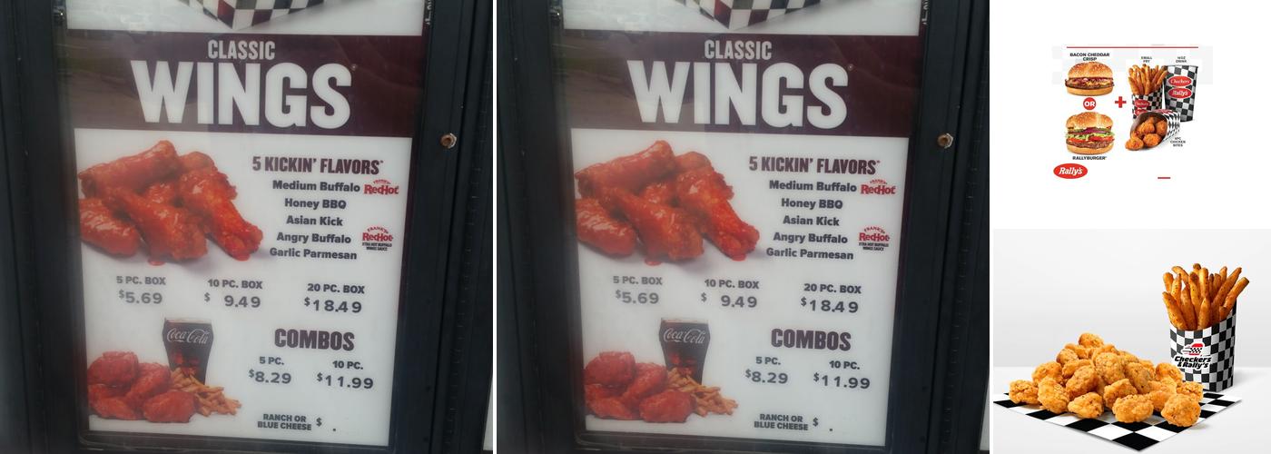 Checkers Menu