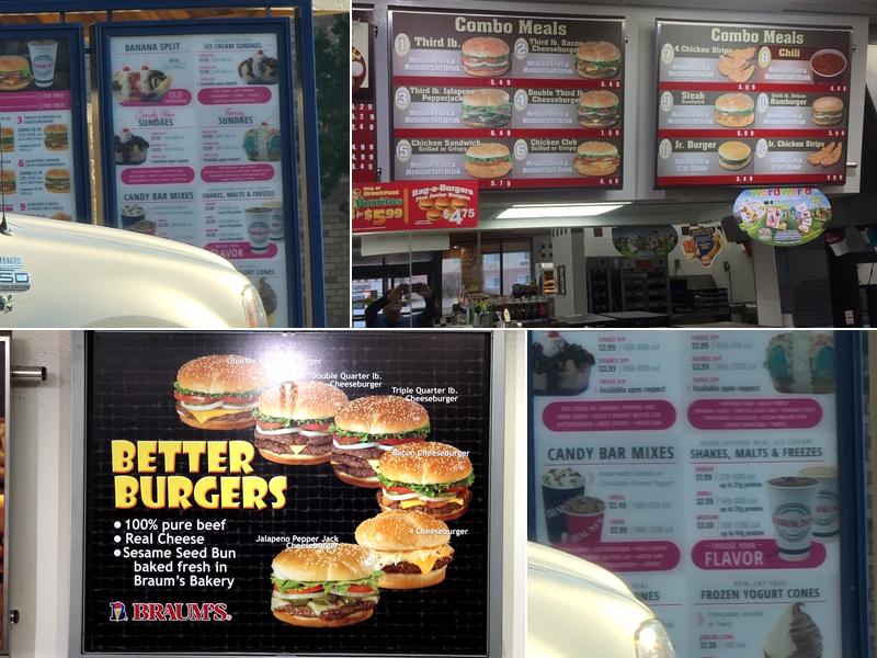 Braum's Ice Cream & Dairy Store Menu