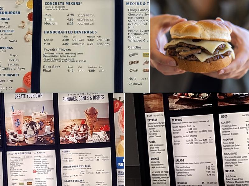 Culver’s Menu