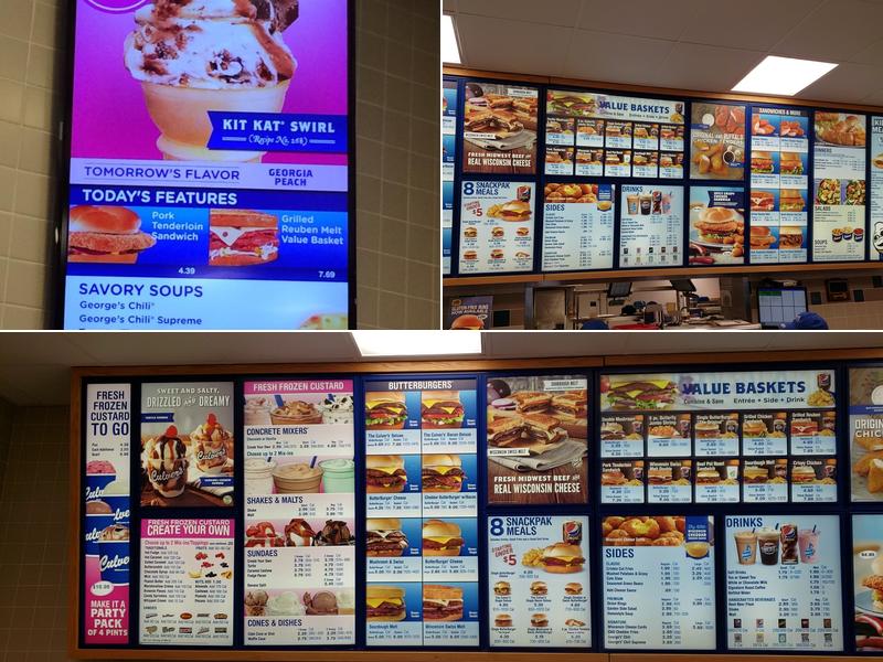 Culver’s Menu