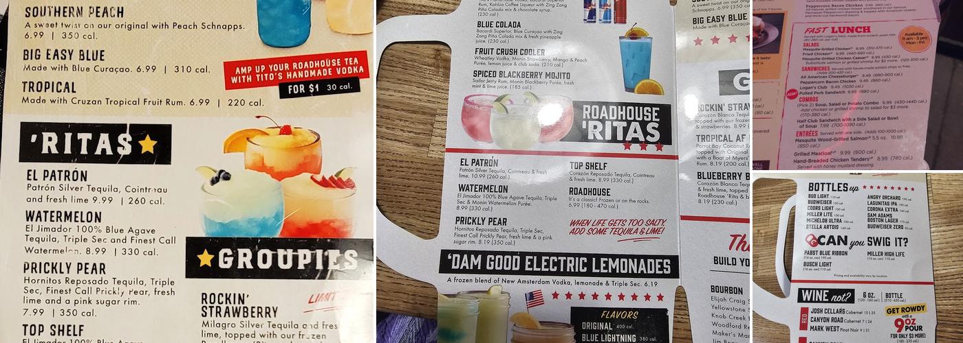 Logan's Roadhouse Menu
