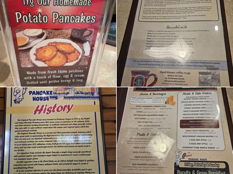 The Original Pancake House Menu