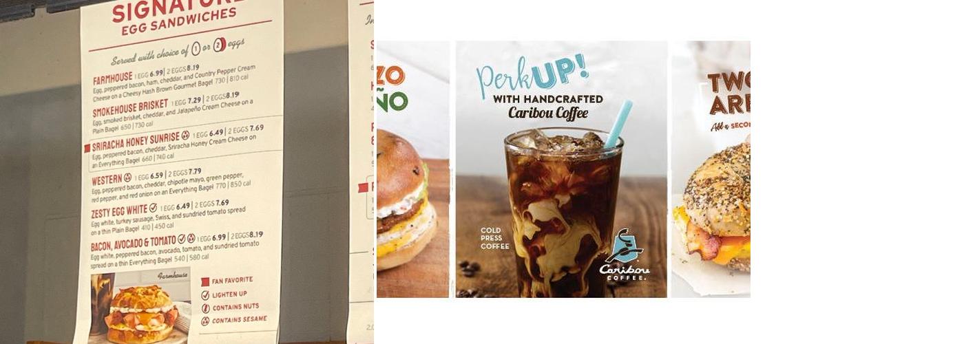 Bruegger's Bagels Menu