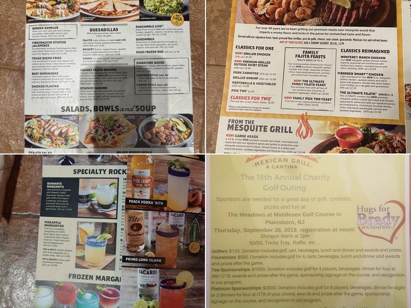On The Border Mexican Grill & Cantina Menu