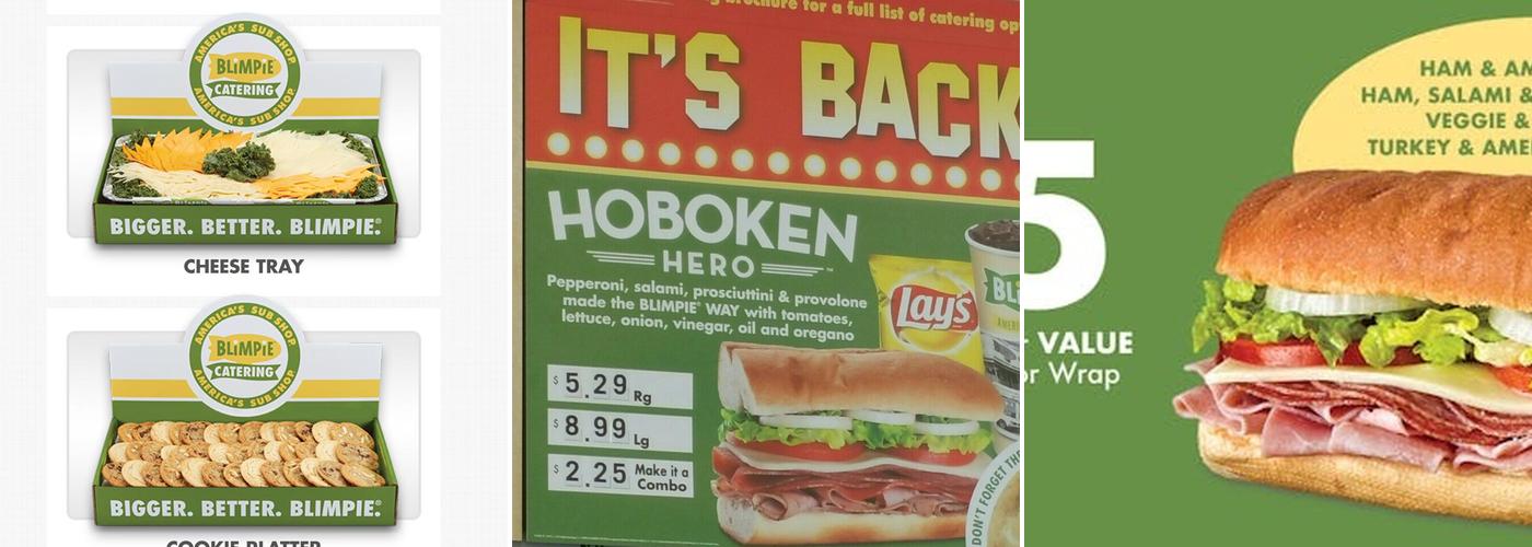 Blimpie Menu