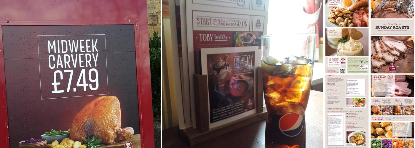 Toby Carvery Keighley Menu