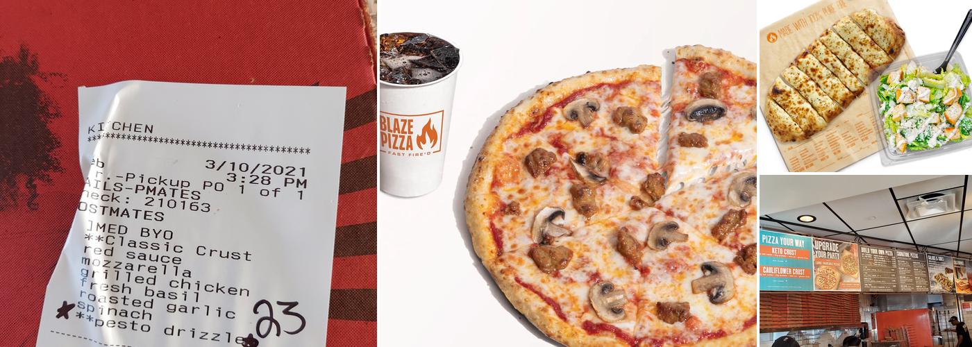 Blaze Pizza Menu